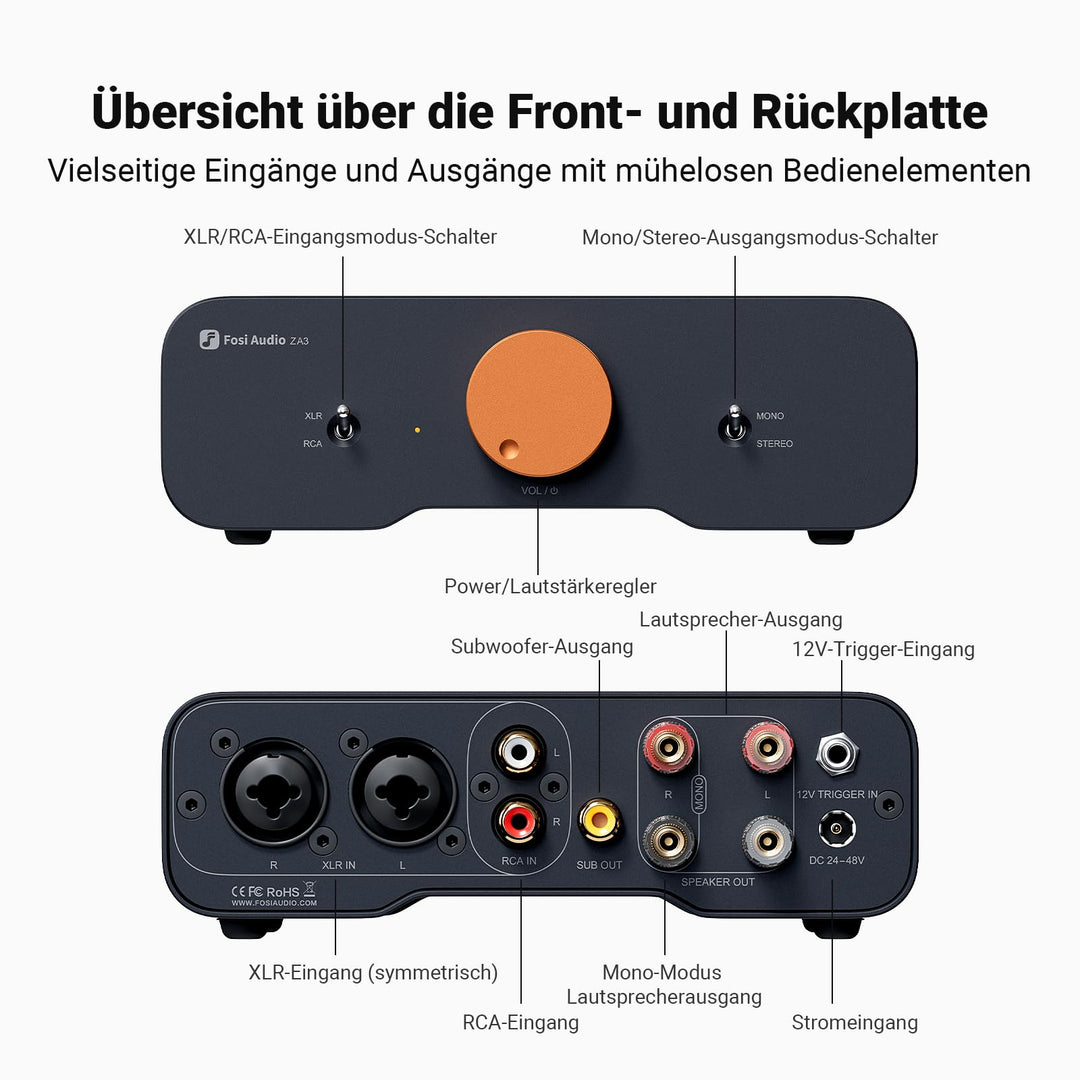 HiFi Stereo/Mono Verstärker Class D TPA3255 XLR RCA 180W/235W - Bild 7
