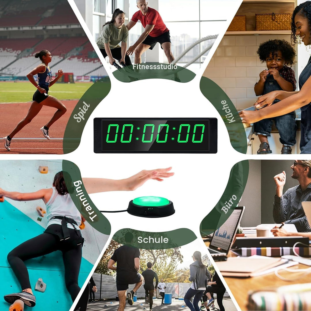 LED Countdown Timer Stoppuhr mit Fernbedienung Intervall 26cm - Bild 6