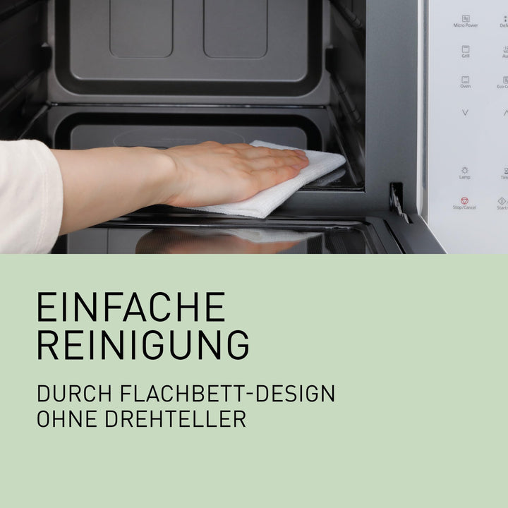 Kombi-Mikrowelle mit Grill 23 l Inverter-Technologie Flachbett weiss - Bild 8