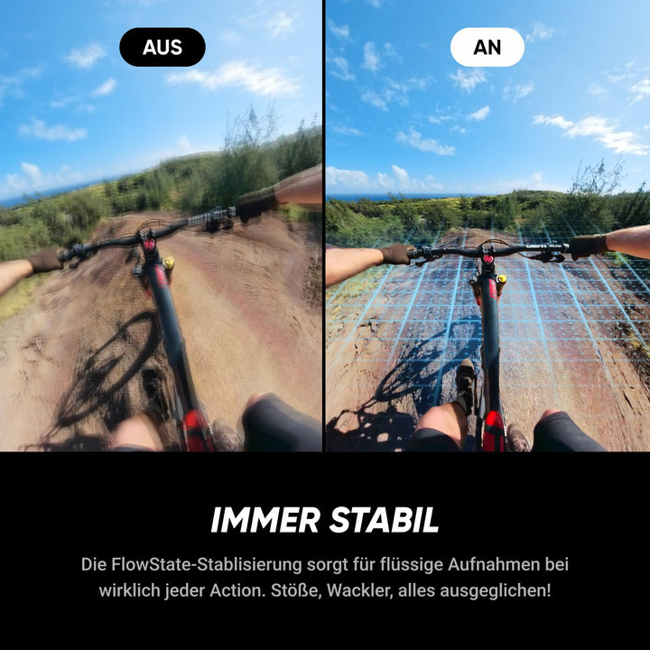 360-Grad-Actionkamera 8K 30fps mit KI-Chip und Selfie-Stick Bundle - Bild 7