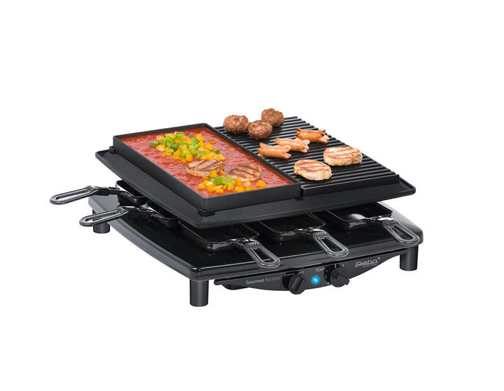 Raclette-Grill 8 Personen mit Steinplatte &amp; Antihaft-Grillplatte - Bild 3