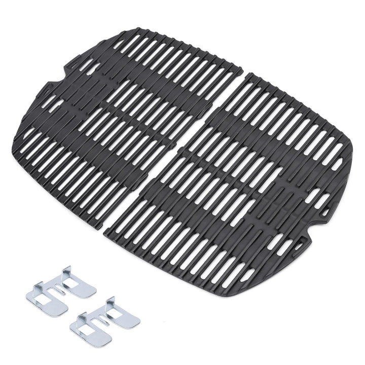 Grillrost Gusseisen 27,3x38,8 cm für Weber Q200/Q2000 Serie 2er-Set