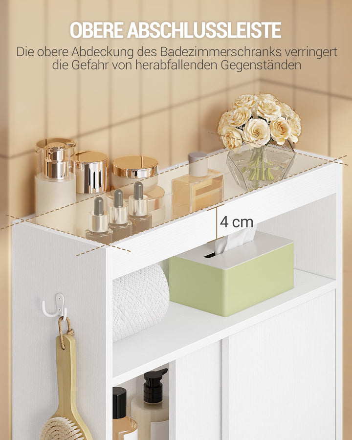 Badezimmerschrank Nischenschrank mit Schiebetür und verstellbaren Ablagen - Bild 4