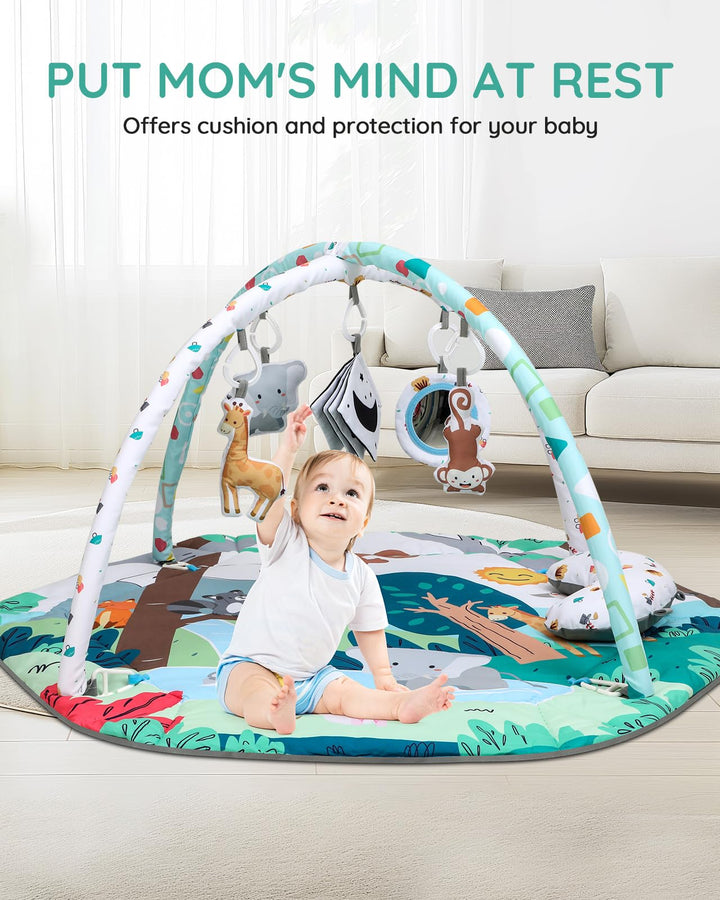 Spielbogen Baby 4-in-1 mit Spieldecke und 6 Sensorspielzeugen - Bild 7