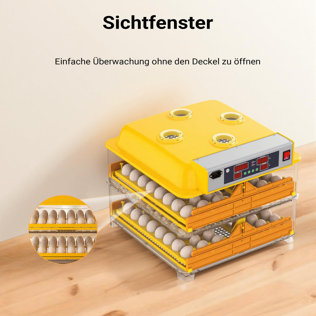 Brutmaschine 96 Eier vollautomatisch mit Wendesystem und LED-Display - Bild 6