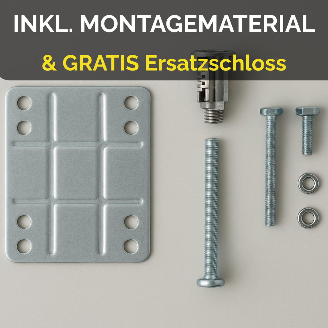 Fahrradkoffer Gepäckträger 14L abschliessbar wasserdicht Hartschale - Bild 4