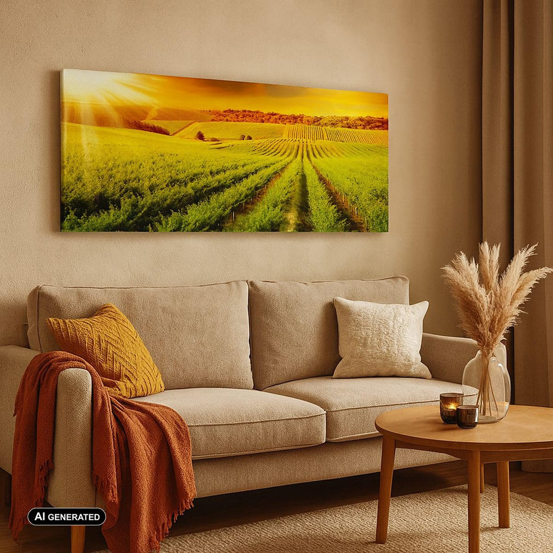 Leinwandbild Landschaft Natur 120x50cm aufhängefertig - Bild 3