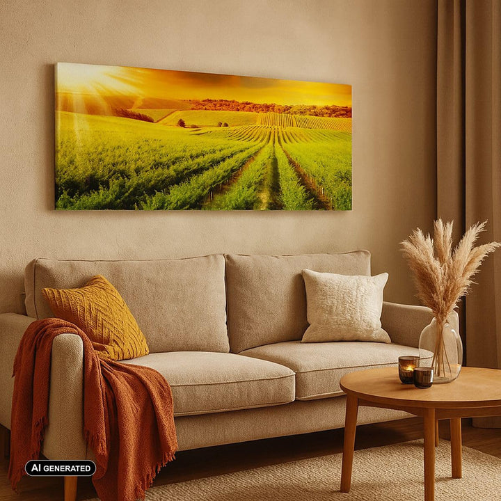 Leinwandbild Landschaft Natur 120x50cm aufhängefertig - Bild 3