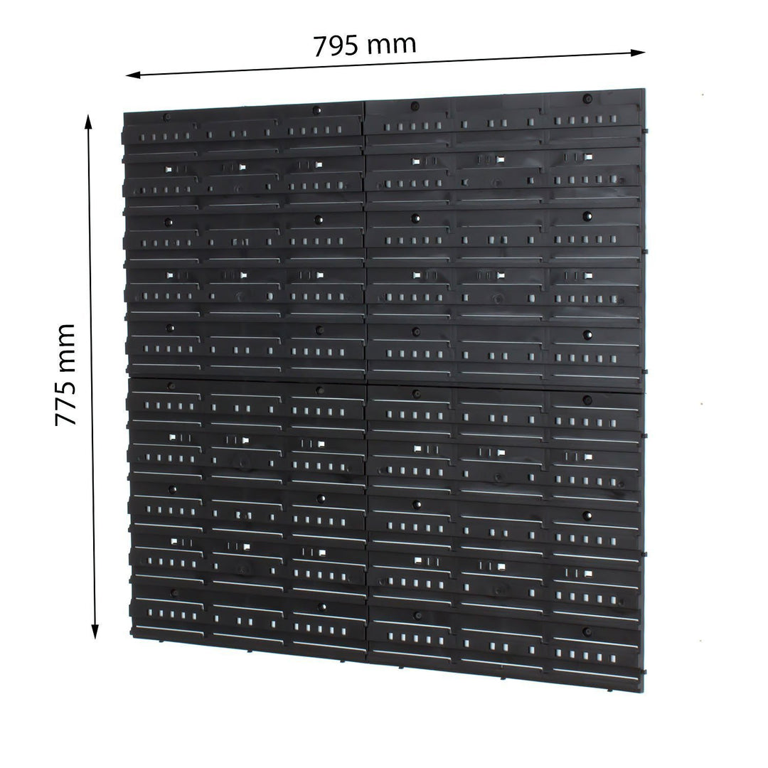 Wandregal-Set mit 90 Stapelboxen Orange POP-Serie Werkstatt - Bild 2