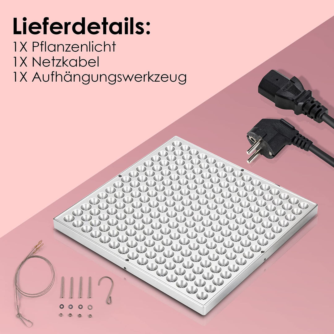 Pflanzenlampe LED Vollspektrum 2x45W 225 LEDs für Growregal - Bild 7