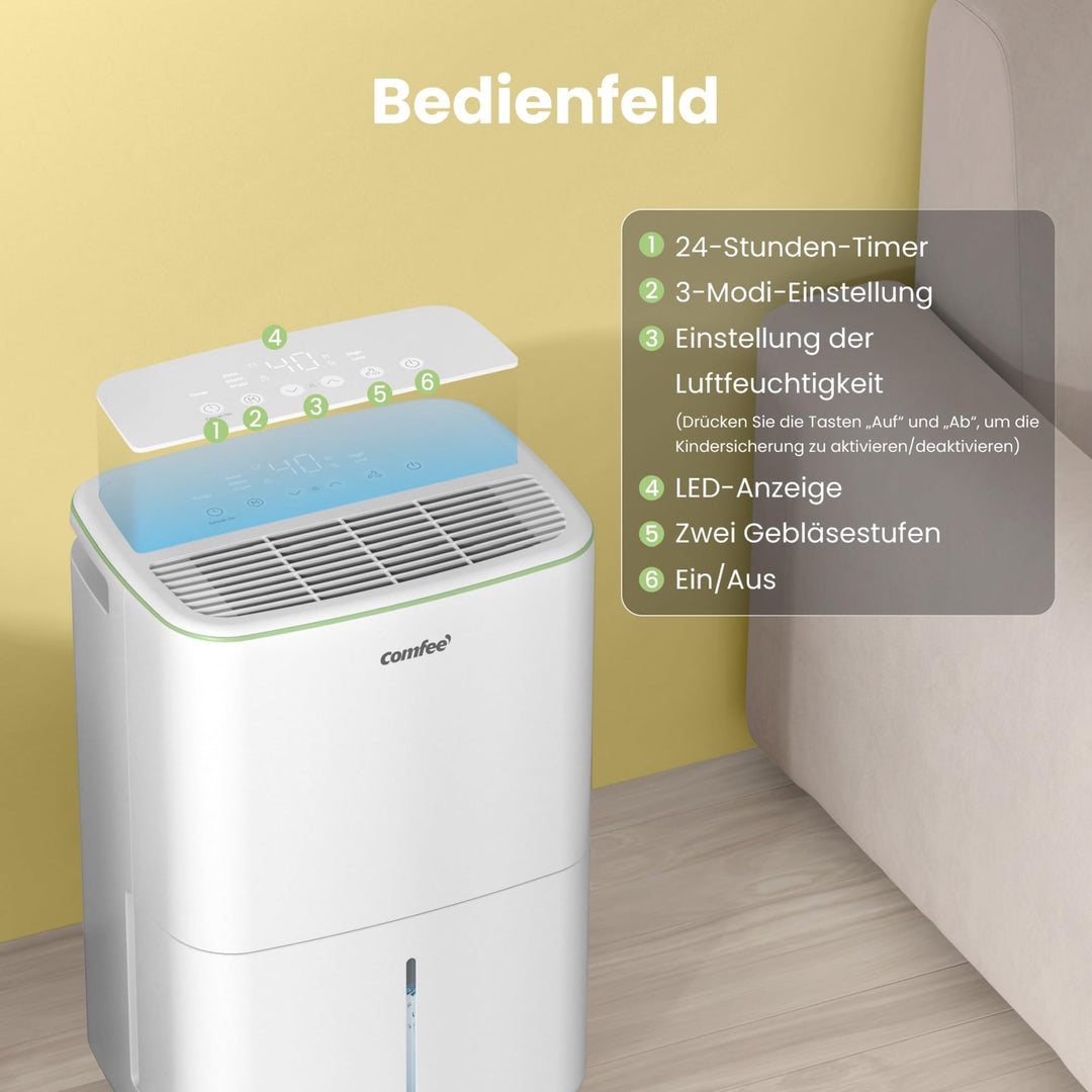 Luftentfeuchter 12 Liter/Tag für 20 m² mit R290 Kältemittel - Bild 4