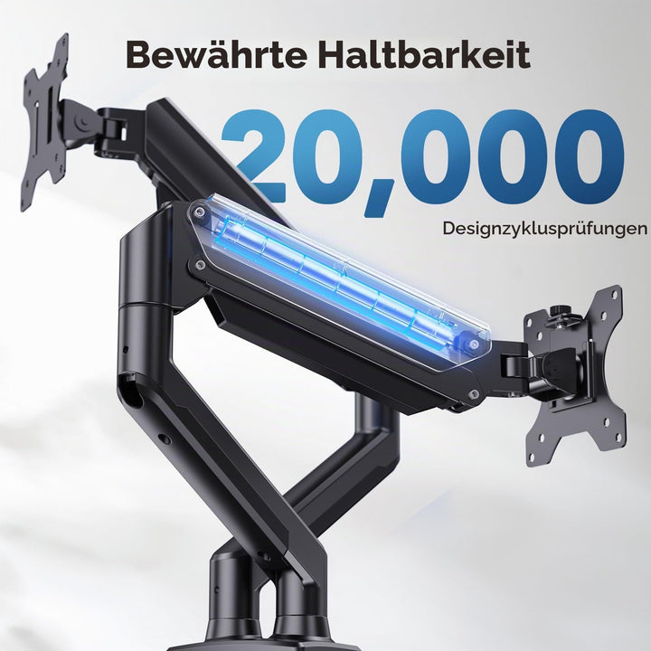 Dual Monitor Arm 2 Monitore 17-32 Zoll VESA 75/100 bis 10 kg - Bild 6