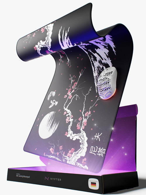 Gaming Mauspad XXL Sakura-Design wasserabweisend 900x500mm