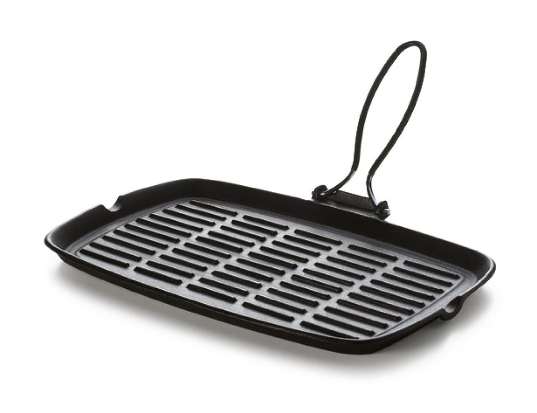 Steakpfanne Gusseisen emailliert rechteckig 36x24 cm Grill