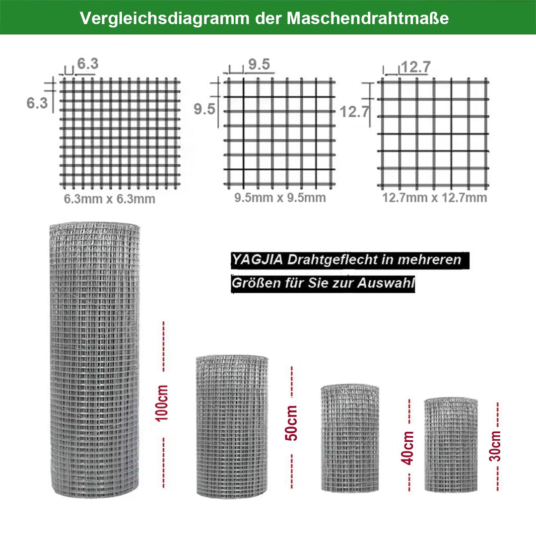 Wühlmausgitter heissverzinkt 1x10m Maschenweite 12,7mm Hochbeet - Bild 7
