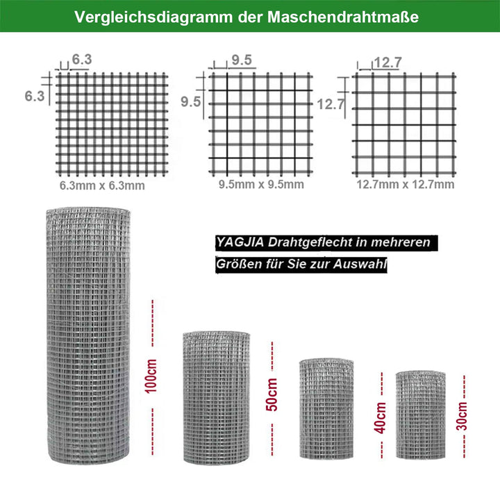 Wühlmausgitter heissverzinkt 1x10m Maschenweite 12,7mm Hochbeet - Bild 7