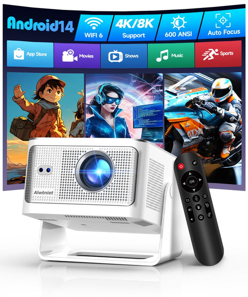 Mini Beamer Native 1080P 600 ANSI 4K/8K Heimkino 150 Zoll