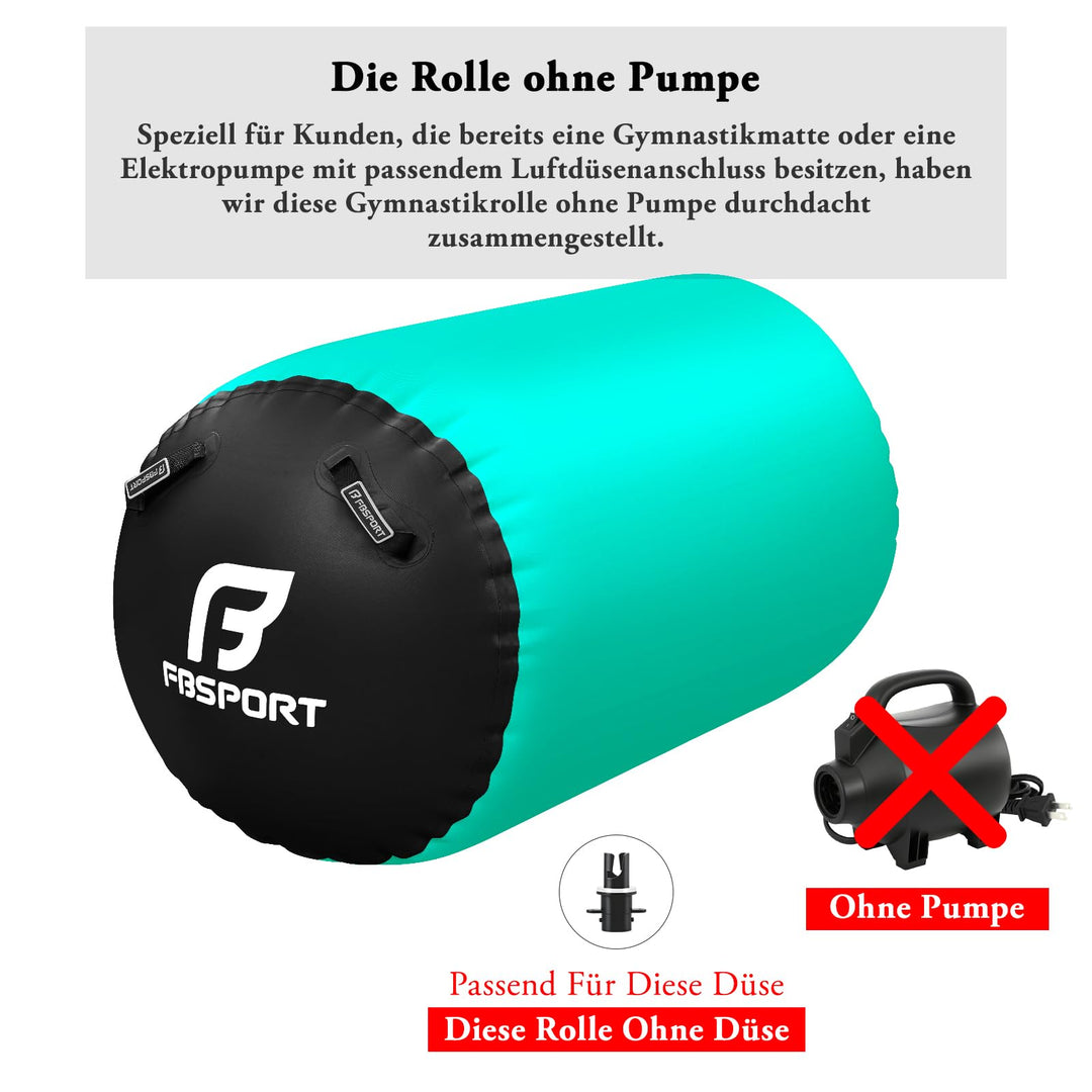 Aufblasbare Gymrolle PVC 100x60cm für Yoga und Turnen - Bild 2