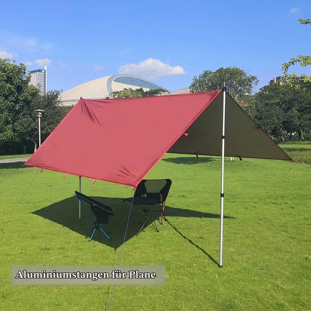 Teleskop-Zeltstangen Aluminium 90–230 cm für Plane und Markise - Bild 7