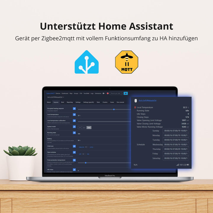 Heizkörperthermostat Zigbee Smart M30x1.5 mit App-Steuerung 4er-Set - Bild 8