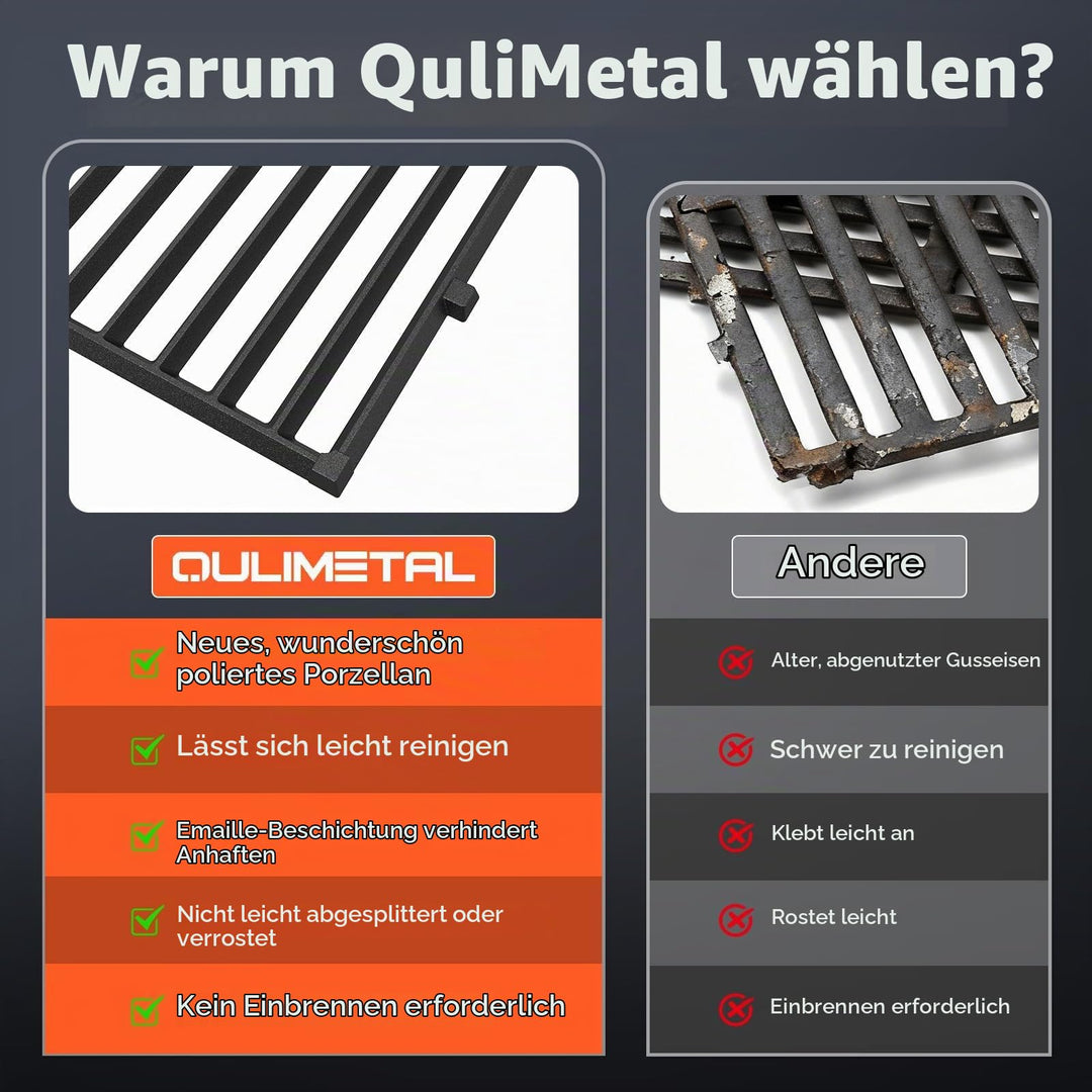 Grillrost Gusseisen 2er-Set 44,5x30 cm für Weber Spirit 300 - Bild 3