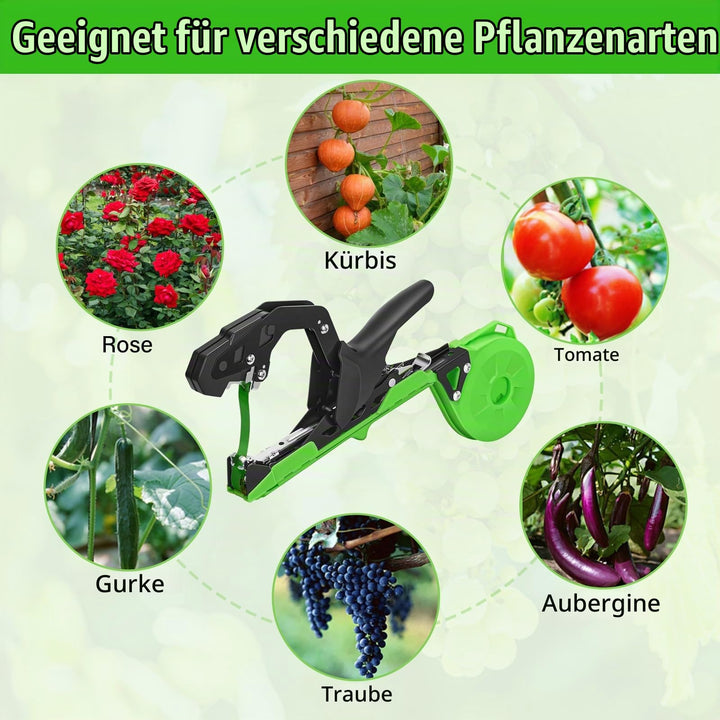 Pflanzenbindemaschine Set mit 10000 Klammern und 20 Rollen Gartenband - Bild 5