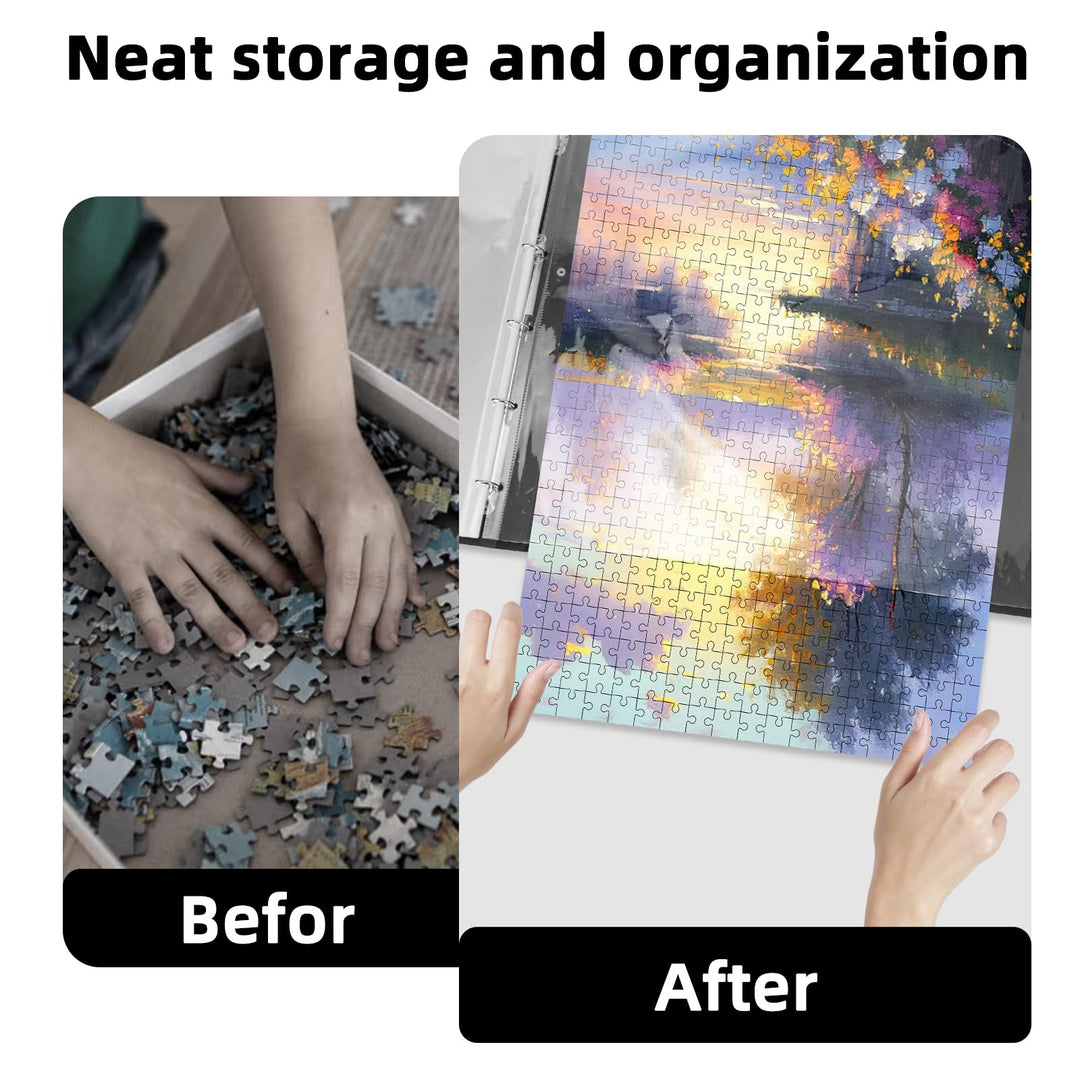 Puzzle Aufbewahrungsmappe 1000 Teile mit 25 Fächern Schwarz - Bild 5