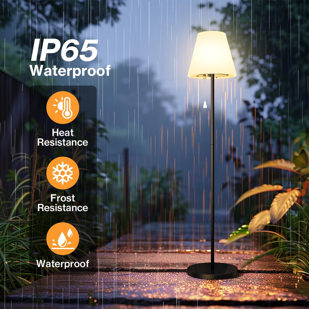 Solar Stehlampe Outdoor IP65 RGB+Warmweiss dimmbar mit Fernbedienung - Bild 4