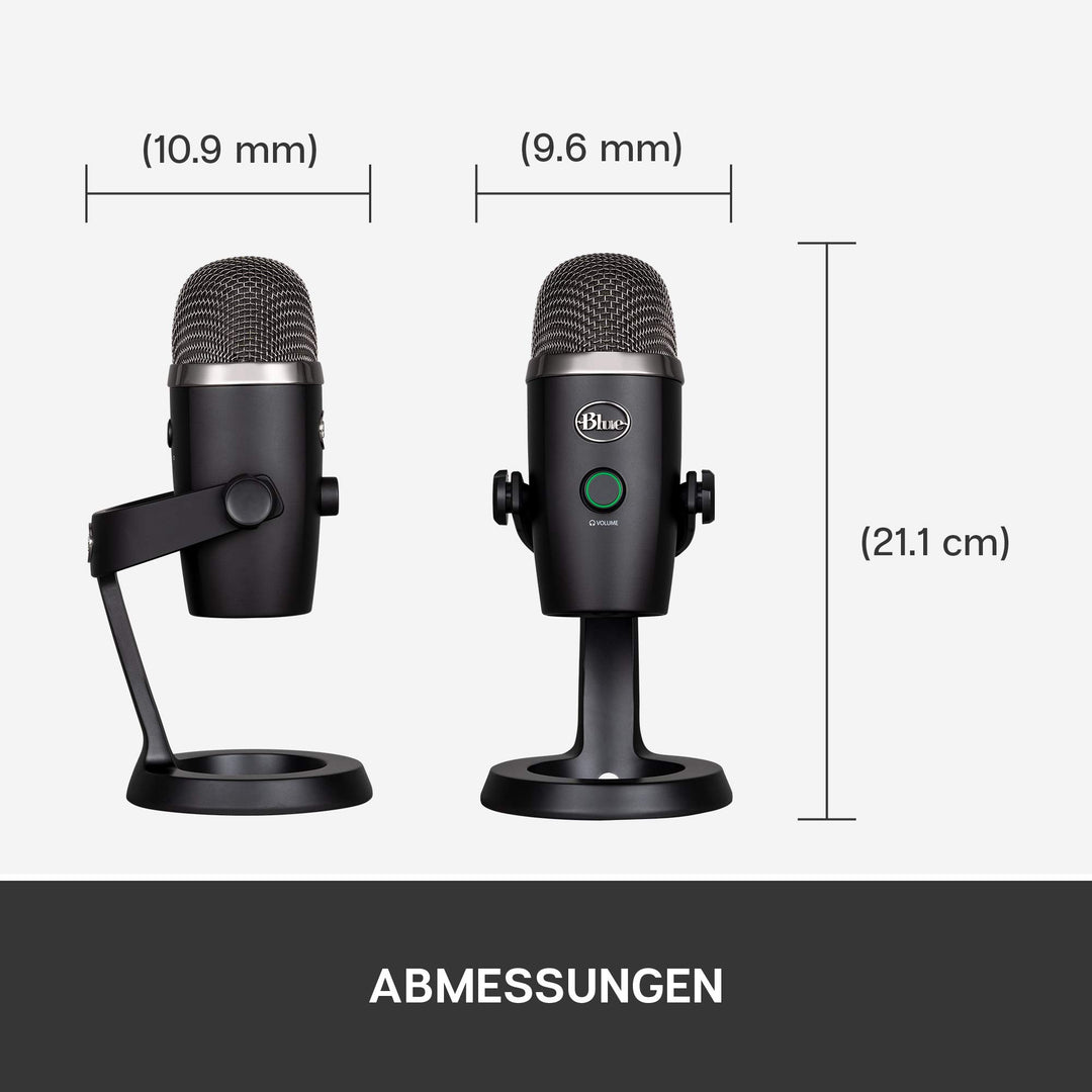 USB-Mikrofon 24-Bit mit 2 Kapseln für Streaming &amp; Podcast - Bild 3