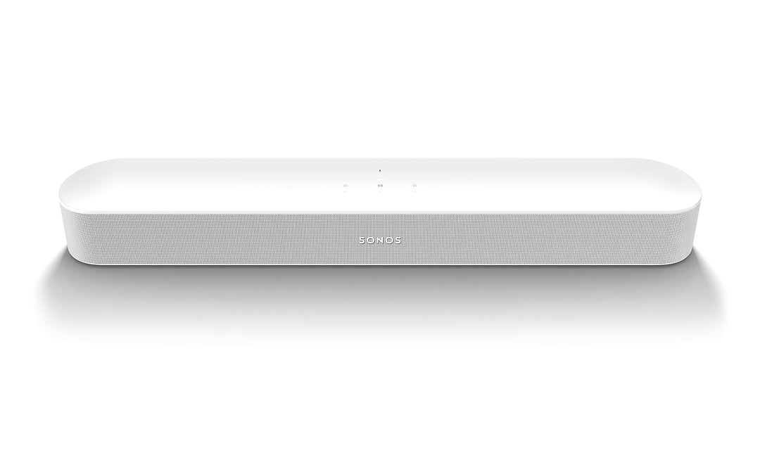 Soundbar mit Dolby Atmos HDMI ARC WLAN Weiss fuer TV