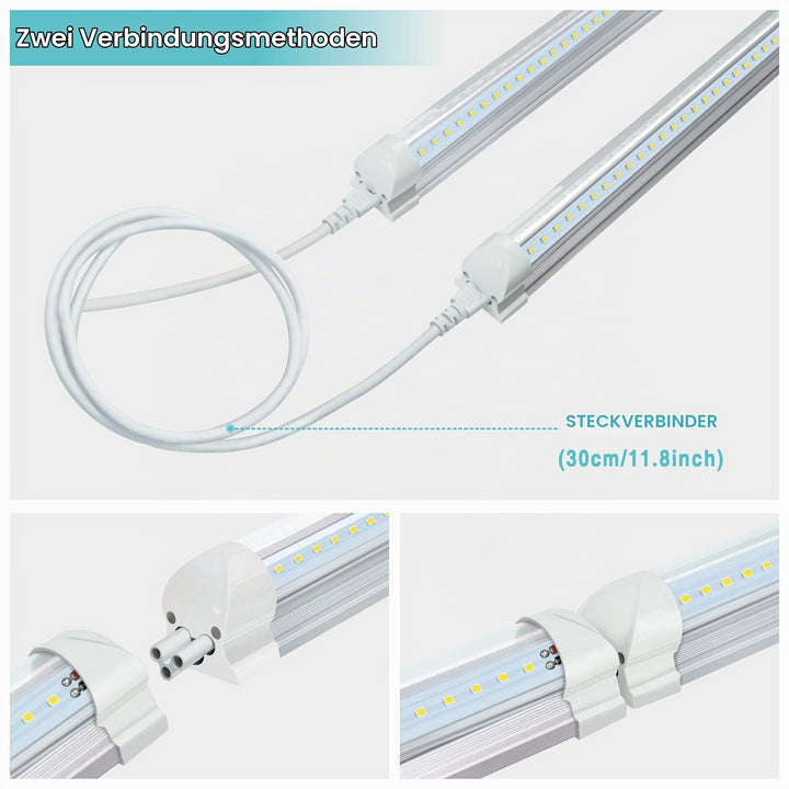 LED Feuchtraumleuchte 150cm 40W 5200lm verknüpfbar 10er-Pack - Bild 3