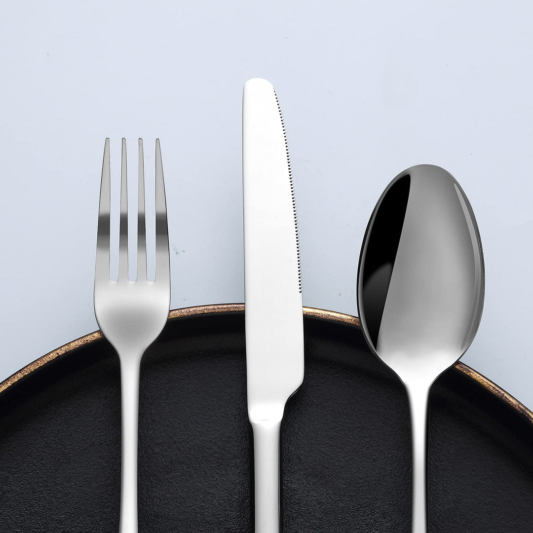 Besteckset 60-teilig Edelstahl für 12 Personen silber - Bild 3