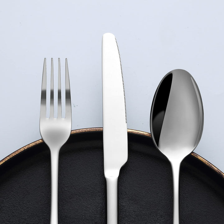 Besteckset 60-teilig Edelstahl für 12 Personen silber - Bild 3