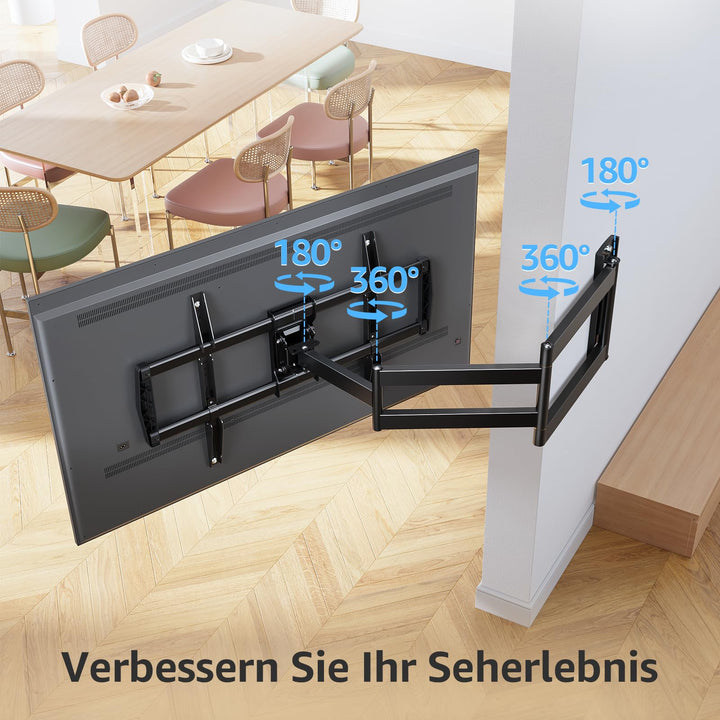 TV Wandhalterung Langarm 962mm schwenkbar für 42–75 Zoll bis 45kg - Bild 2