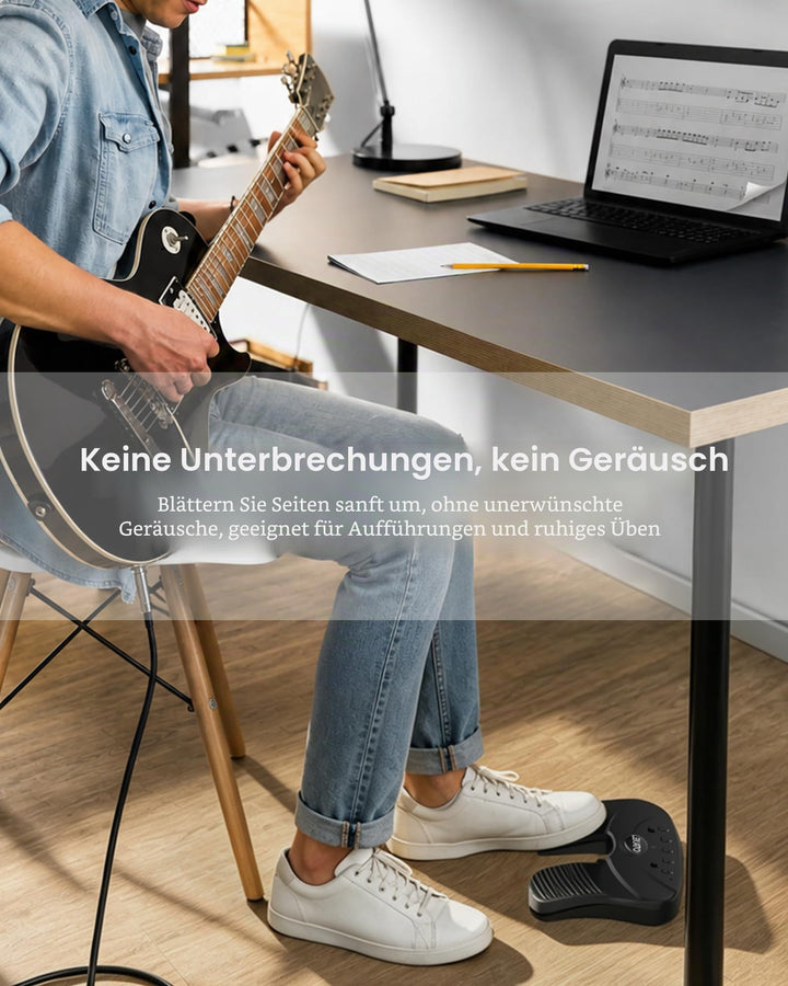 Bluetooth Notenblatt-Umblätterpedal lautlos 5 Modi für Tablet &amp; Handy - Bild 8
