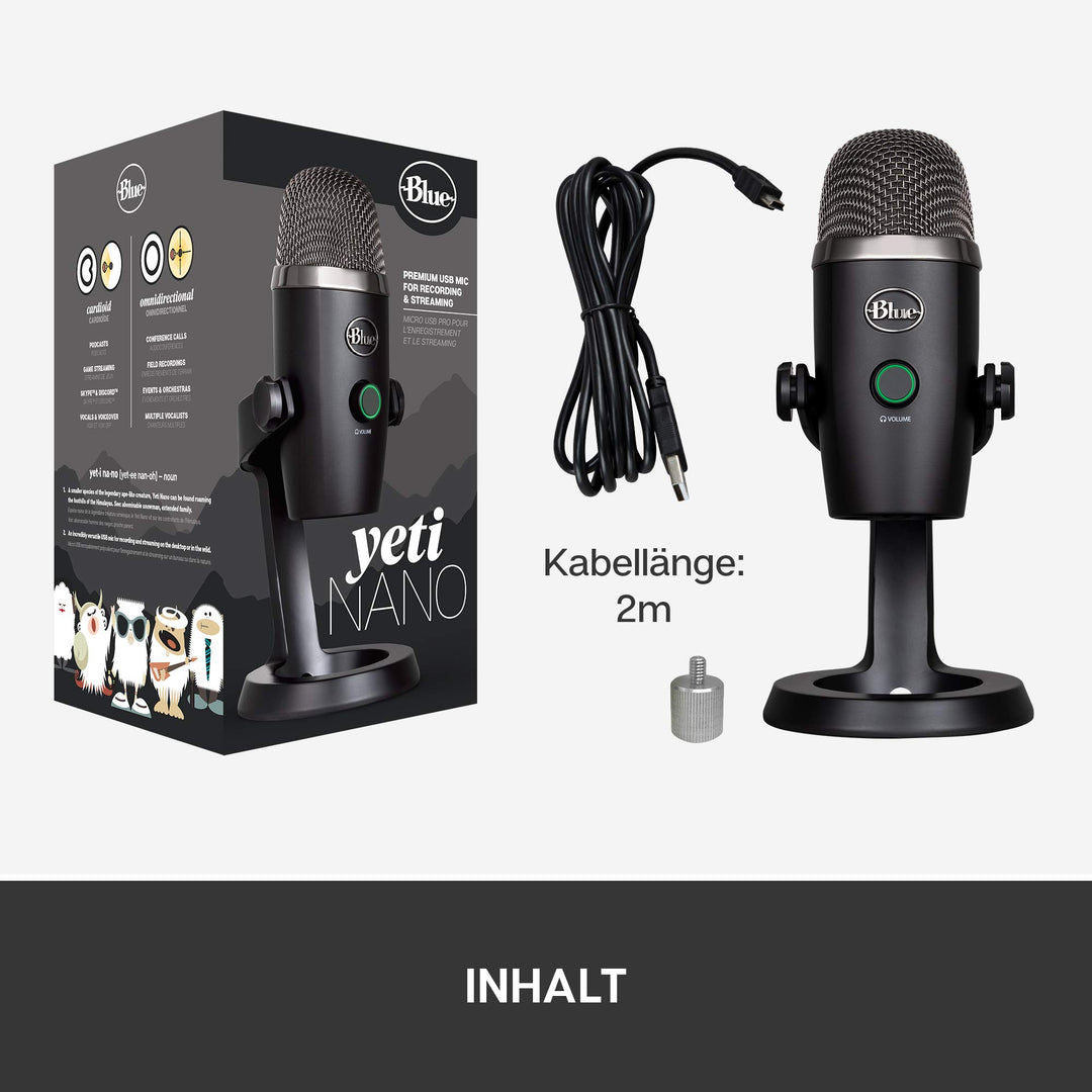 USB-Mikrofon 24-Bit mit 2 Kapseln für Streaming &amp; Podcast - Bild 12