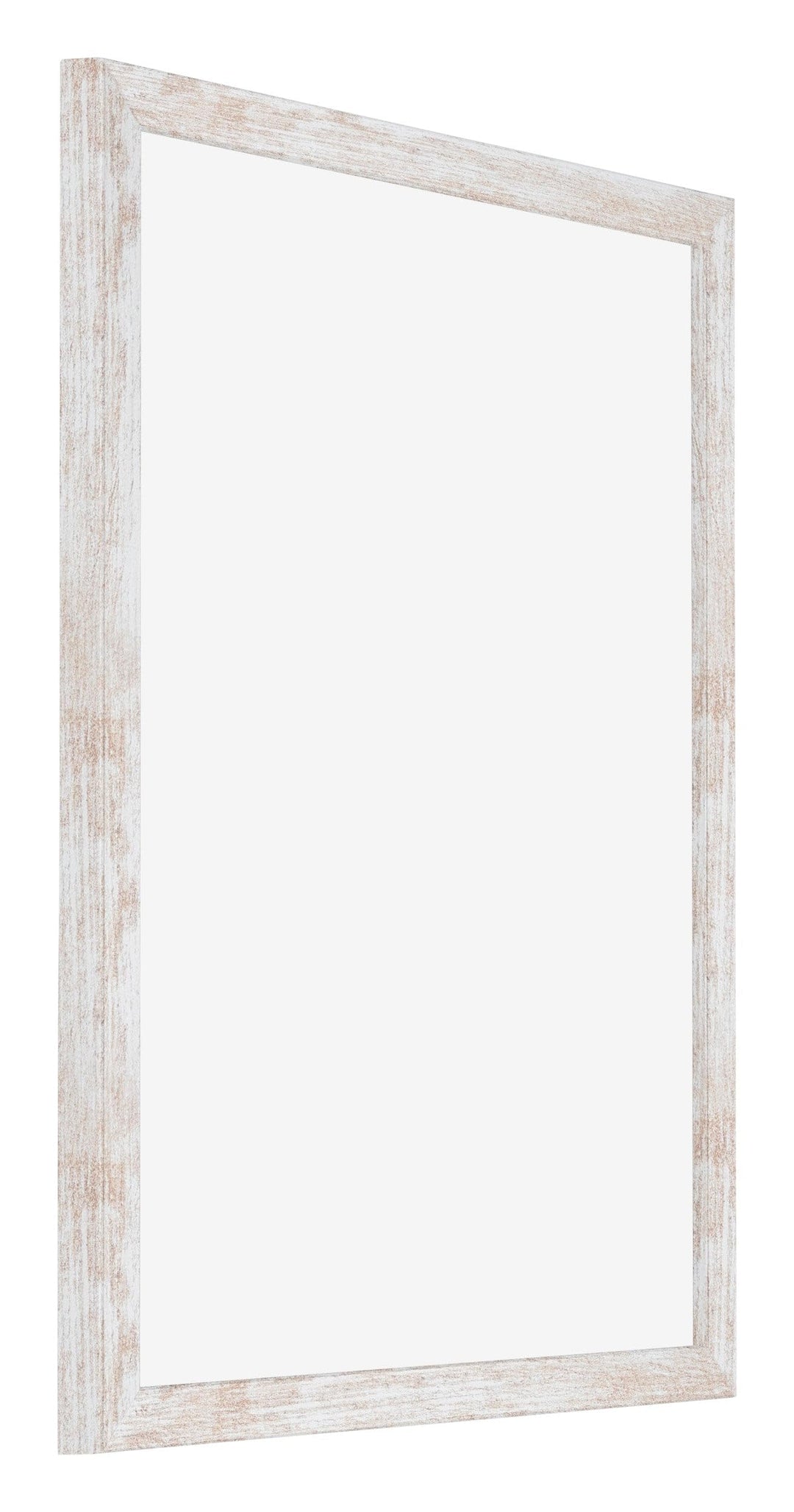 Bilderrahmen 40x55 cm White Wash MDF entspiegeltes Kunststoffglas - Bild 2