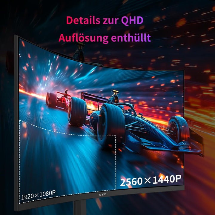 Curved Gaming Monitor 32 Zoll 2K QHD 240Hz 1ms Adaptive Sync - Bild 3