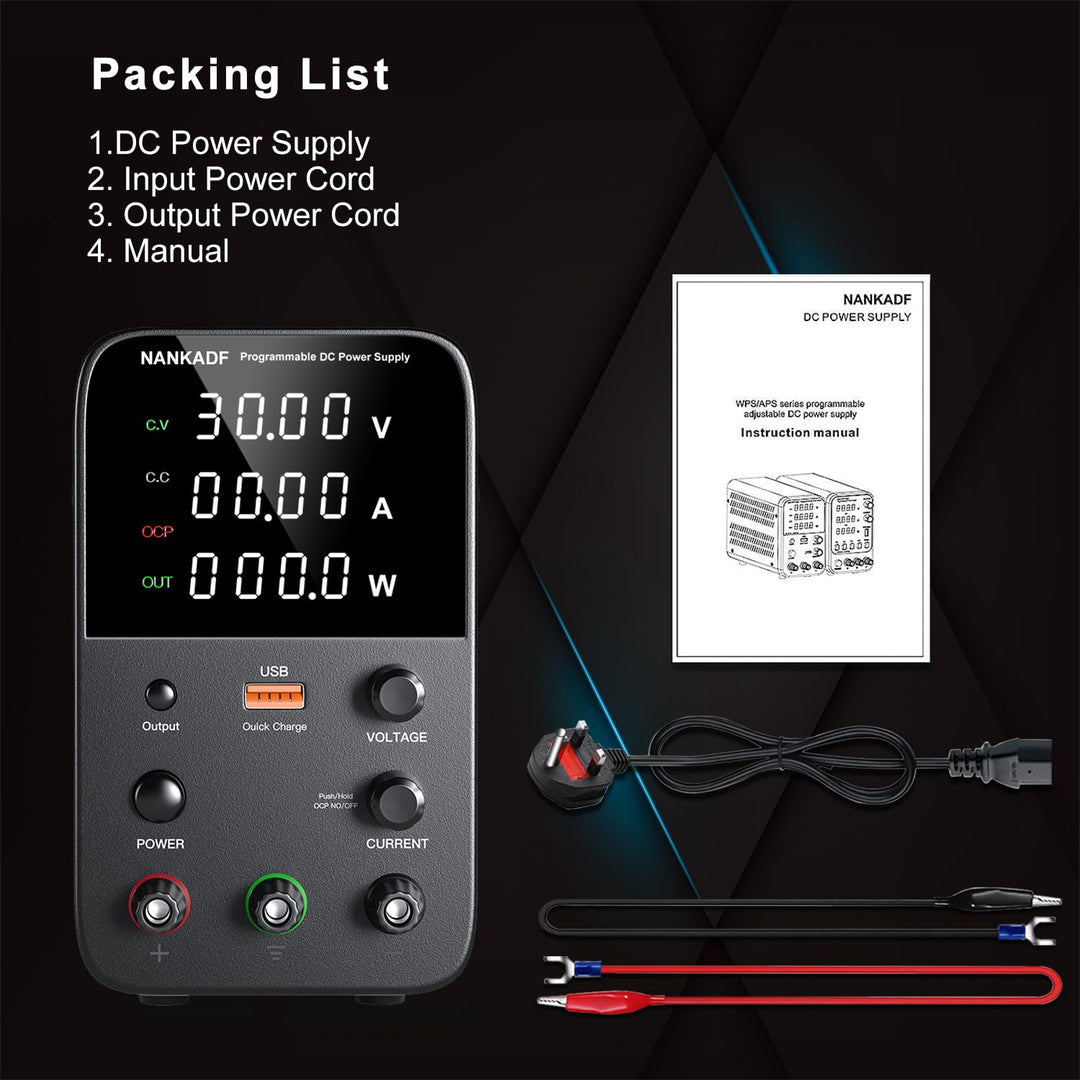 Labornetzgerät 0-60V 0-5A DC regelbar mit 4-stelliger LED-Anzeige - Bild 6