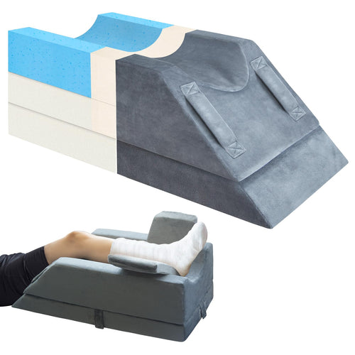 Beinhochlagerungskissen 4-stufig höhenverstellbar 9–26 cm Memoryschaum