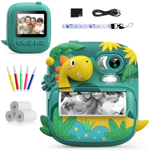 Kinderkamera mit Sofortdruck 1080P HD 12MP 2,4 Zoll 32GB
