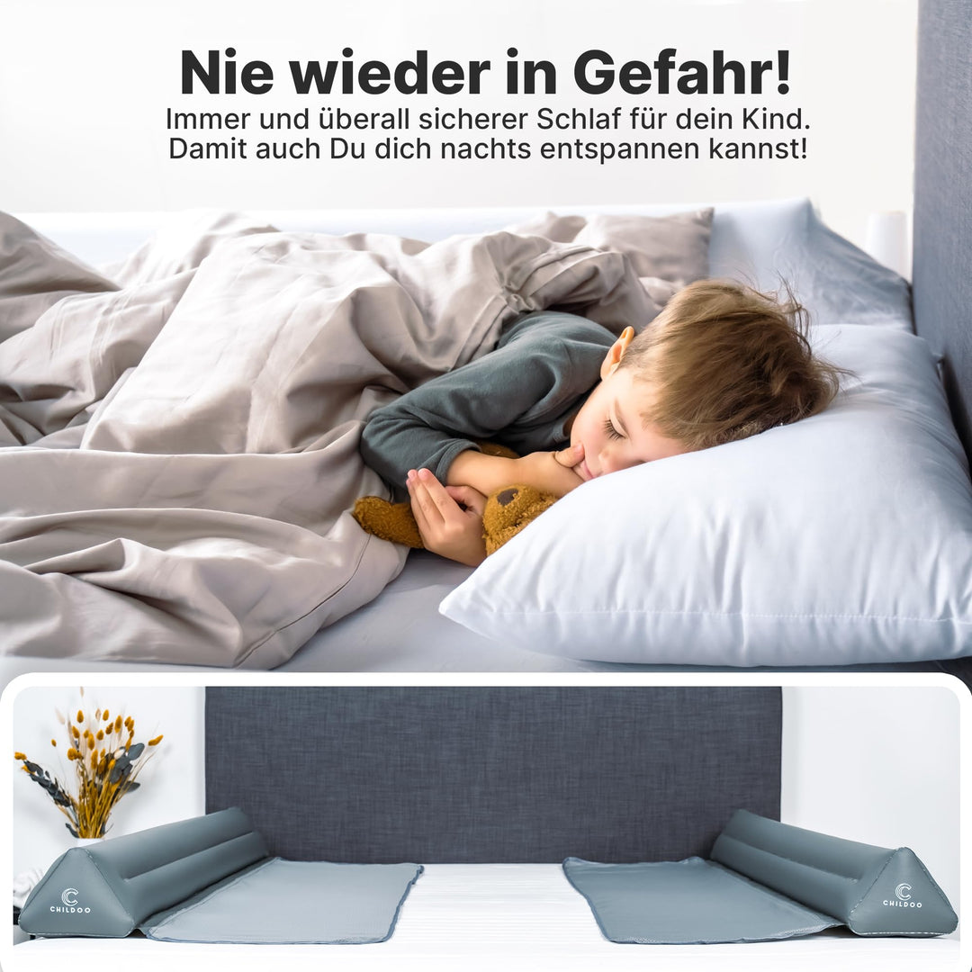 Aufblasbarer Rausfallschutz Bett 200cm TPU Mesh für Baby &amp; Kinder - Bild 7