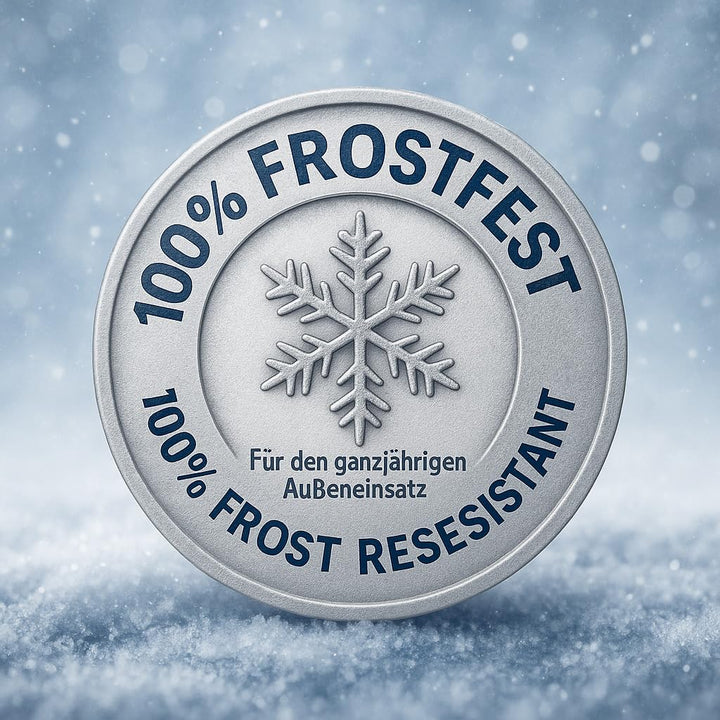Gartenkugel Steinzeug-Keramik 30 cm frostfest kobaltblau - Bild 9