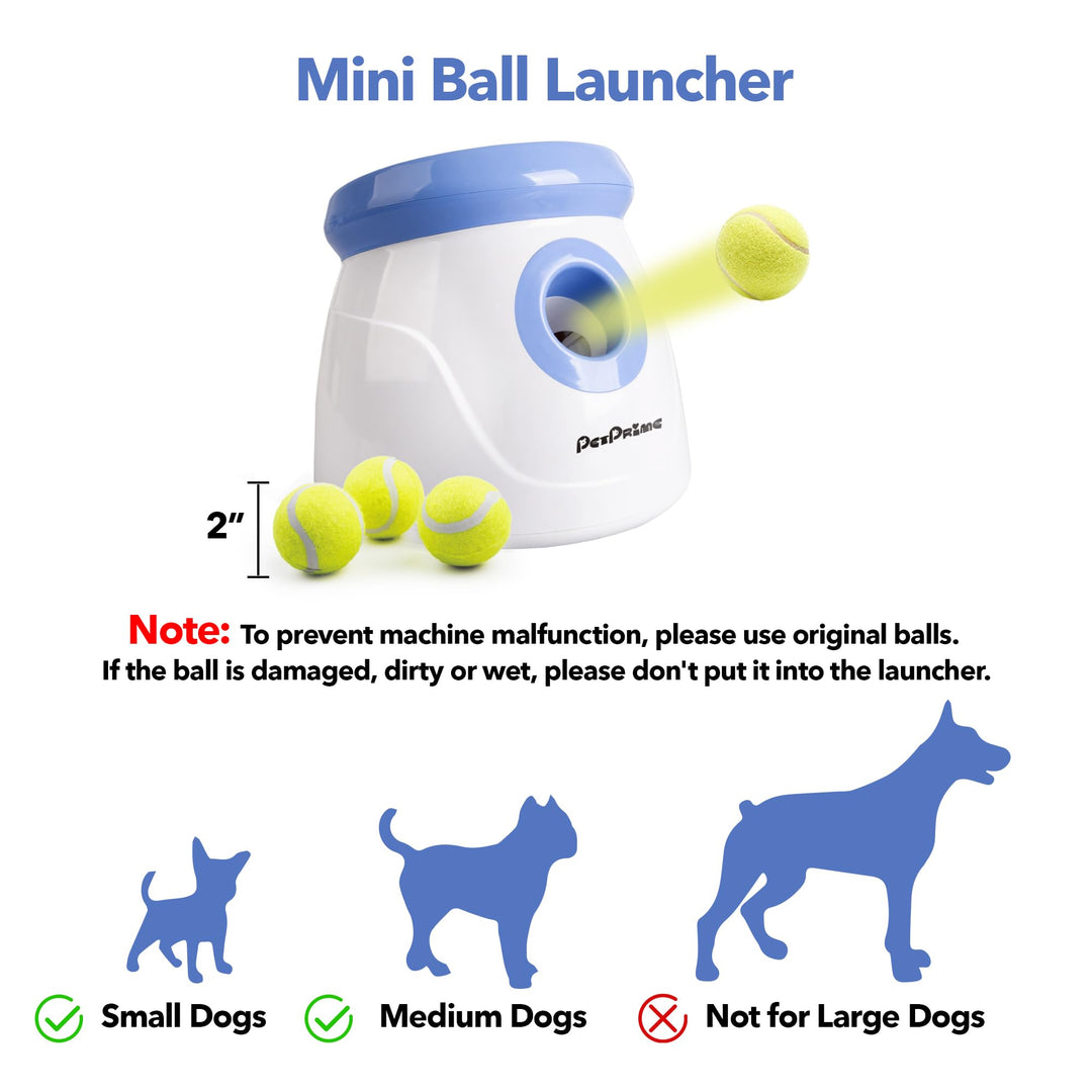 Automatischer Ballwerfer für Hunde 3-9 m Wurfweite mit 3 Tennisbällen - Bild 3
