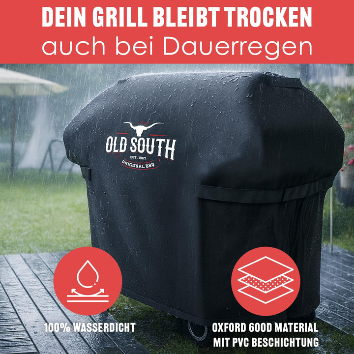 Grillabdeckung Gasgrill wasserdicht wetterfest Schwarz - Bild 4