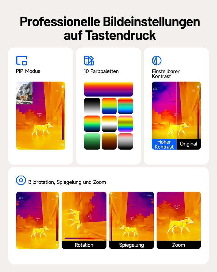 Wärmebildkamera USB-C 512×384 für iPhone Android Windows - Bild 4