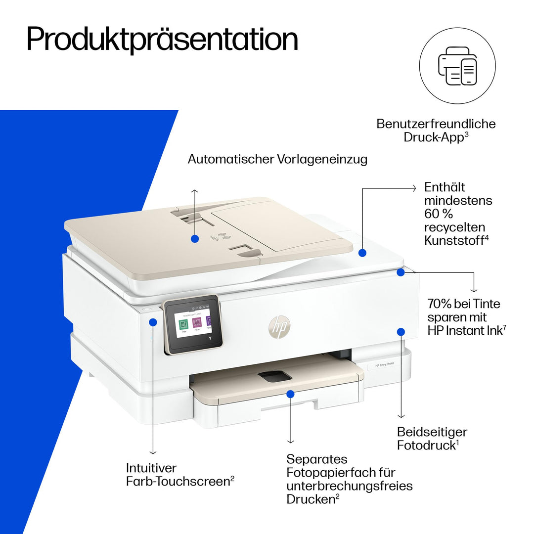 Multifunktionsdrucker Tintenstrahl A4 mit ADF Fotodruck WiFi USB - Bild 5