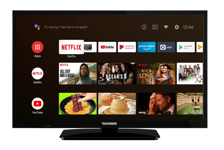 Smart TV 24 Zoll HD Android mit Triple-Tuner 12V Camping