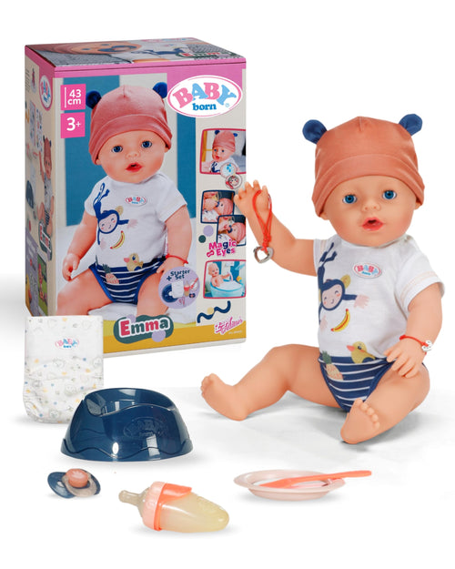Babypuppe 43 cm mit Wasserzauber-Funktion Dschungel-Look Unisex