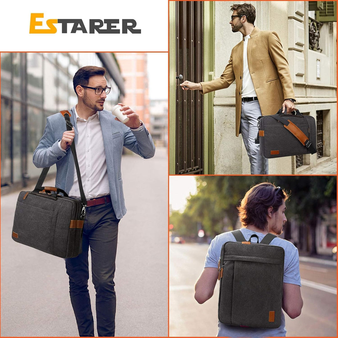 Laptop-Rucksack 3-in-1 Umhängetasche Aktentasche 17,3 Zoll Business - Bild 2